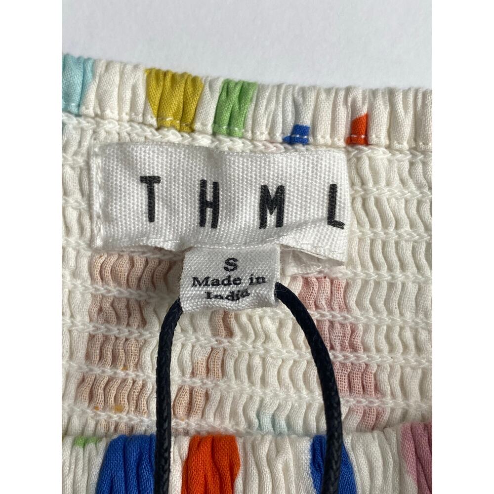 THML White Multi-Color Abstract Print Mini Skirt - Picture 3 of 10